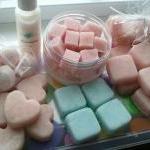 Ultra-rich Sugar Scrub Cubes, Exfoliate, Sweet Pea..