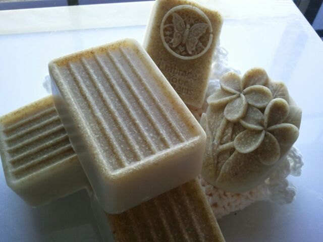 Oatmeal Milk & Honey Soap Large Ultra-rich With Shea And Cocoa Butter Goats Milk, 6 Oz Each, Pumice And Oatmeal